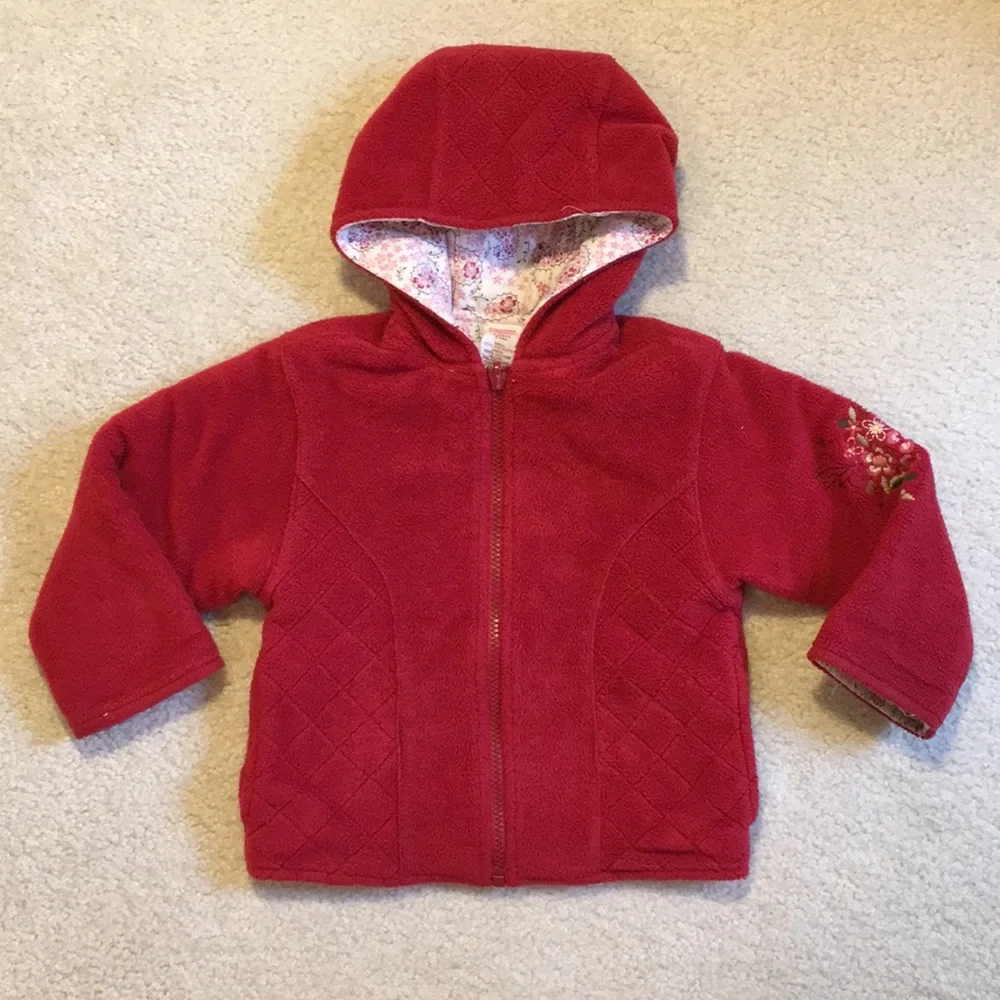 EUC Gymboree reversible hooded zip up